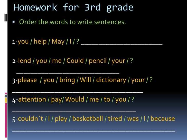 Grade 3 homework help