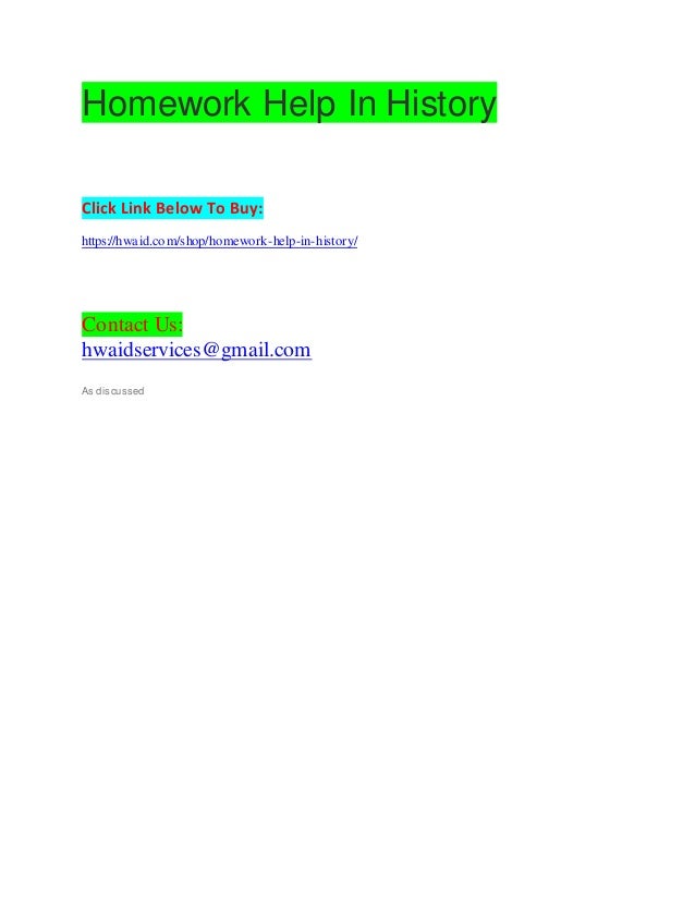 homework help history
