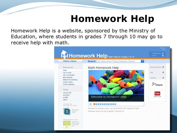 homework help ministry of education ontario