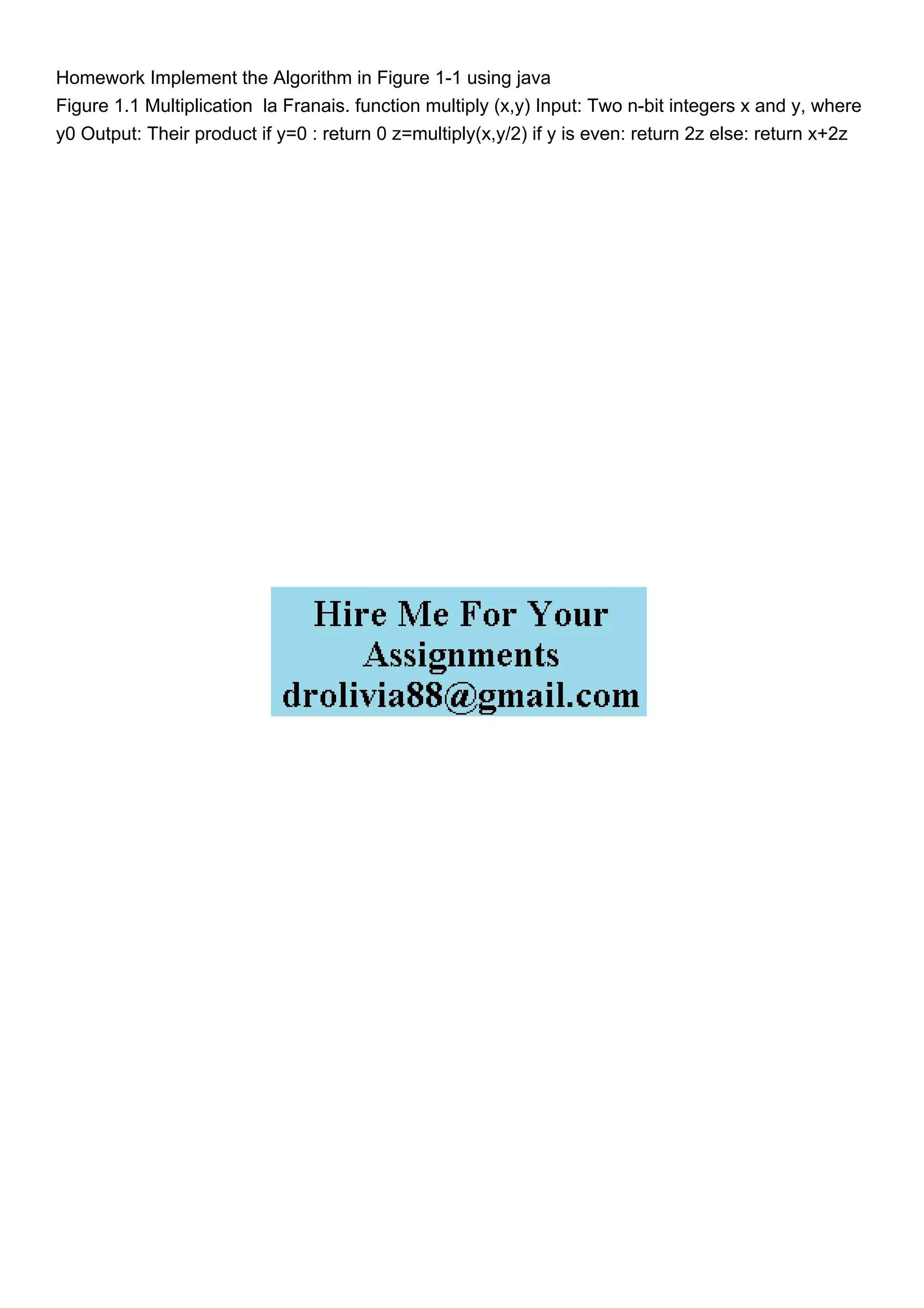 Homework Implement the Algorithm in Figure 11 using java Fi.pdf image.