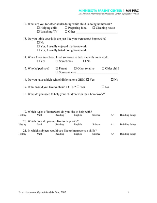 teacher homework survey