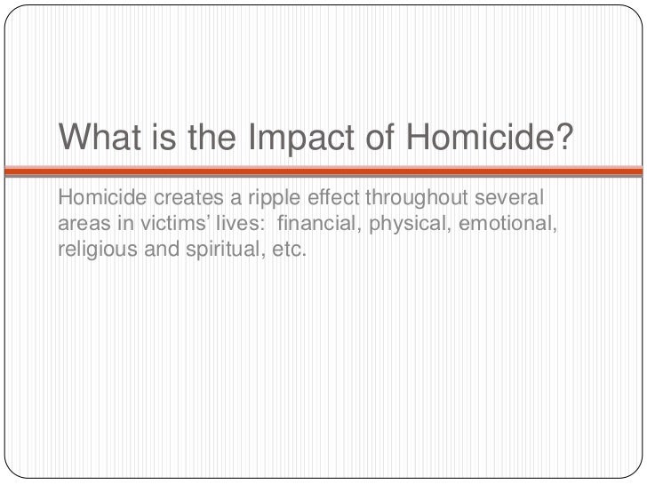 Homicide Victims Impact Training