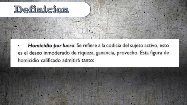 Homicidio calificado