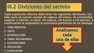 1. TEMA PRINCIPAL
2. TEXTO
3. INTRODUCCIÓN
4. TEMAS SECUNDARIOS
5. ILUSTRACIONES
6. APLICACIÓN
7. CONCLUSIÓN
 