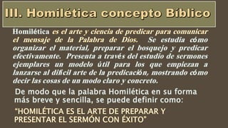 Homiletica I