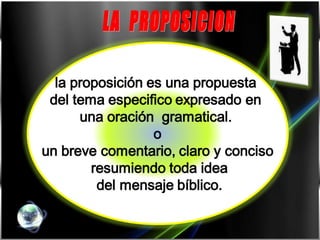 LA  PROPOSICION 