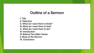 Homilical Outline Homiletics | PDF