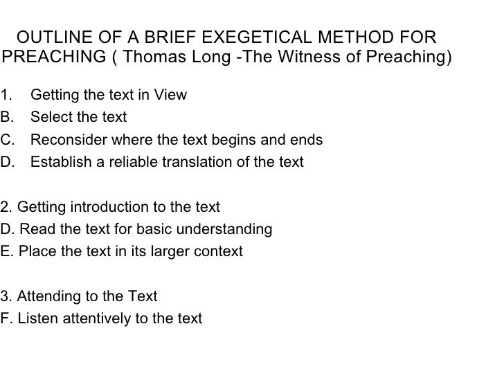 Homiletics Notes