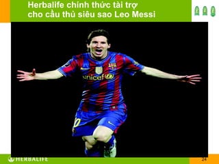Herbalife chính thức tài trợ  cho cầu thủ siêu sao Leo Messi 
