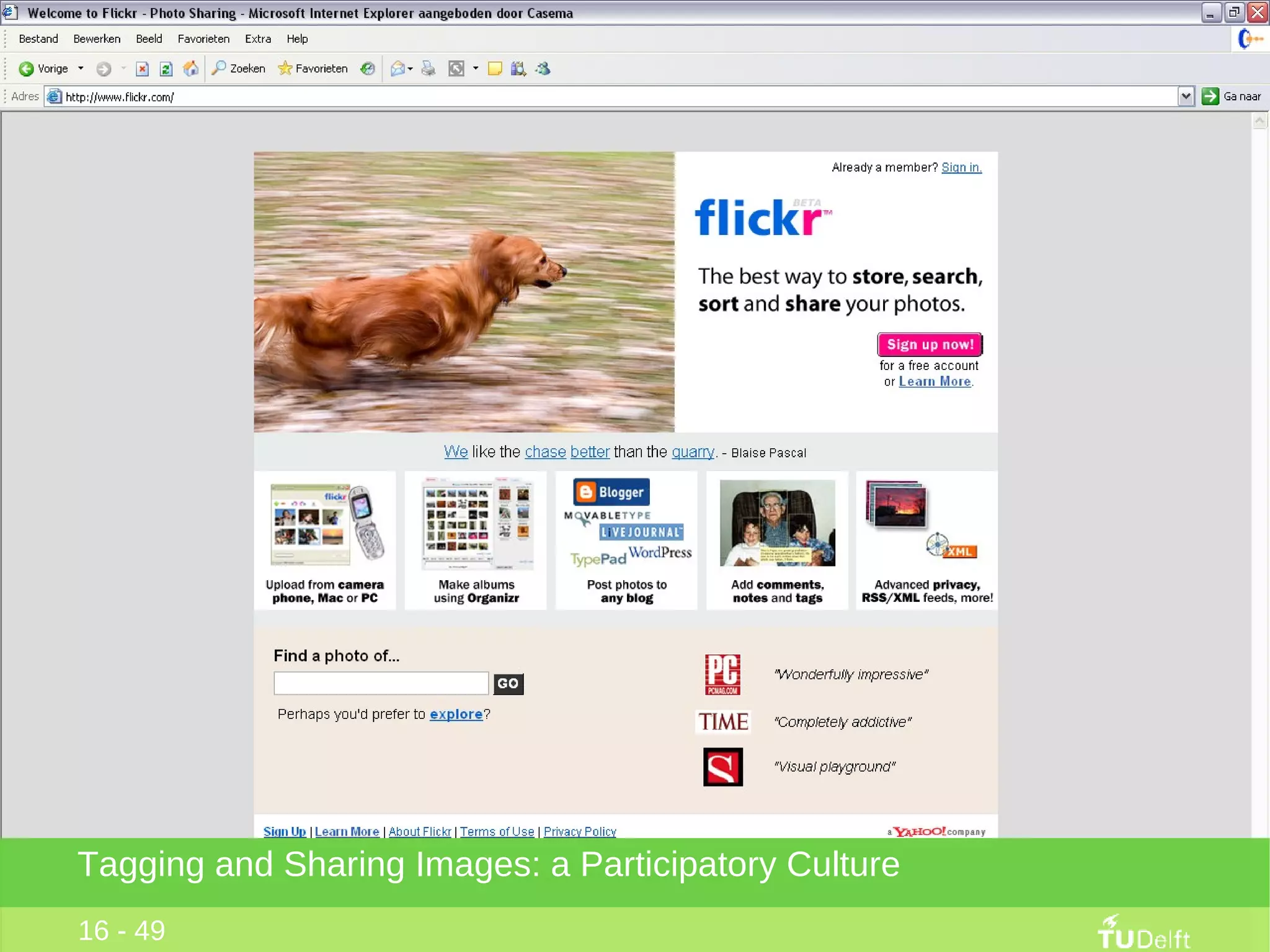 Tagging and Sharing Images: a Participatory Culture 16 - 49 