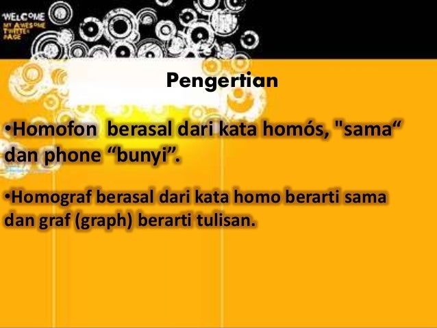 Homofon dan homograf