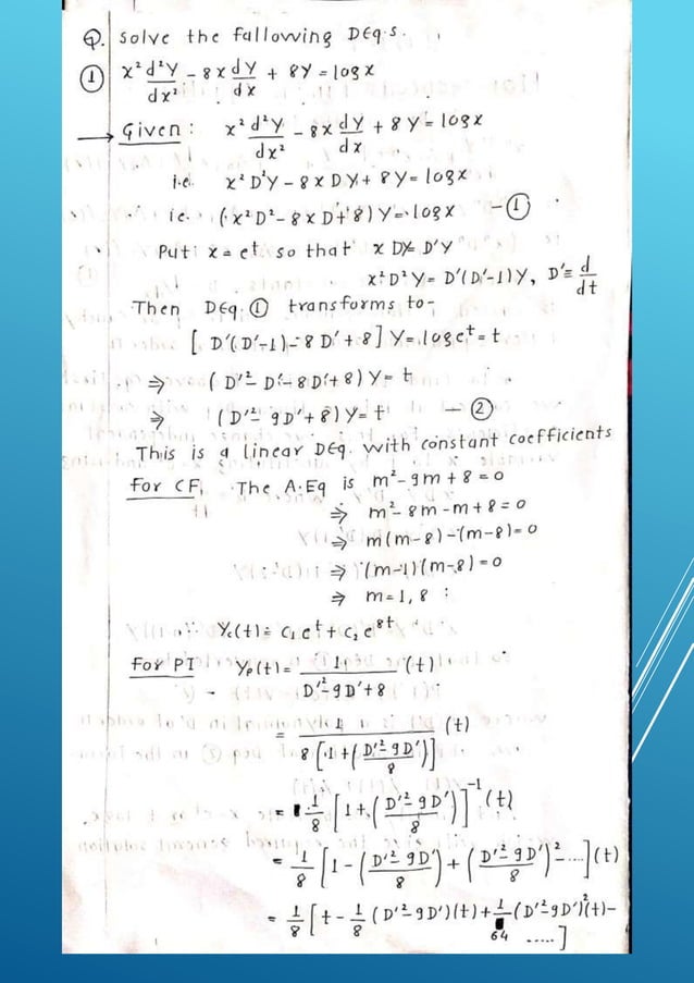 Homogeneous differential equations and wronskian theory.pptx