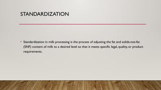 Comprehensive Overview of Milk Processing: Homogenization and ...