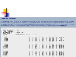 Homology modeling tools