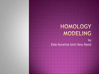 Homology modelling | PPTX