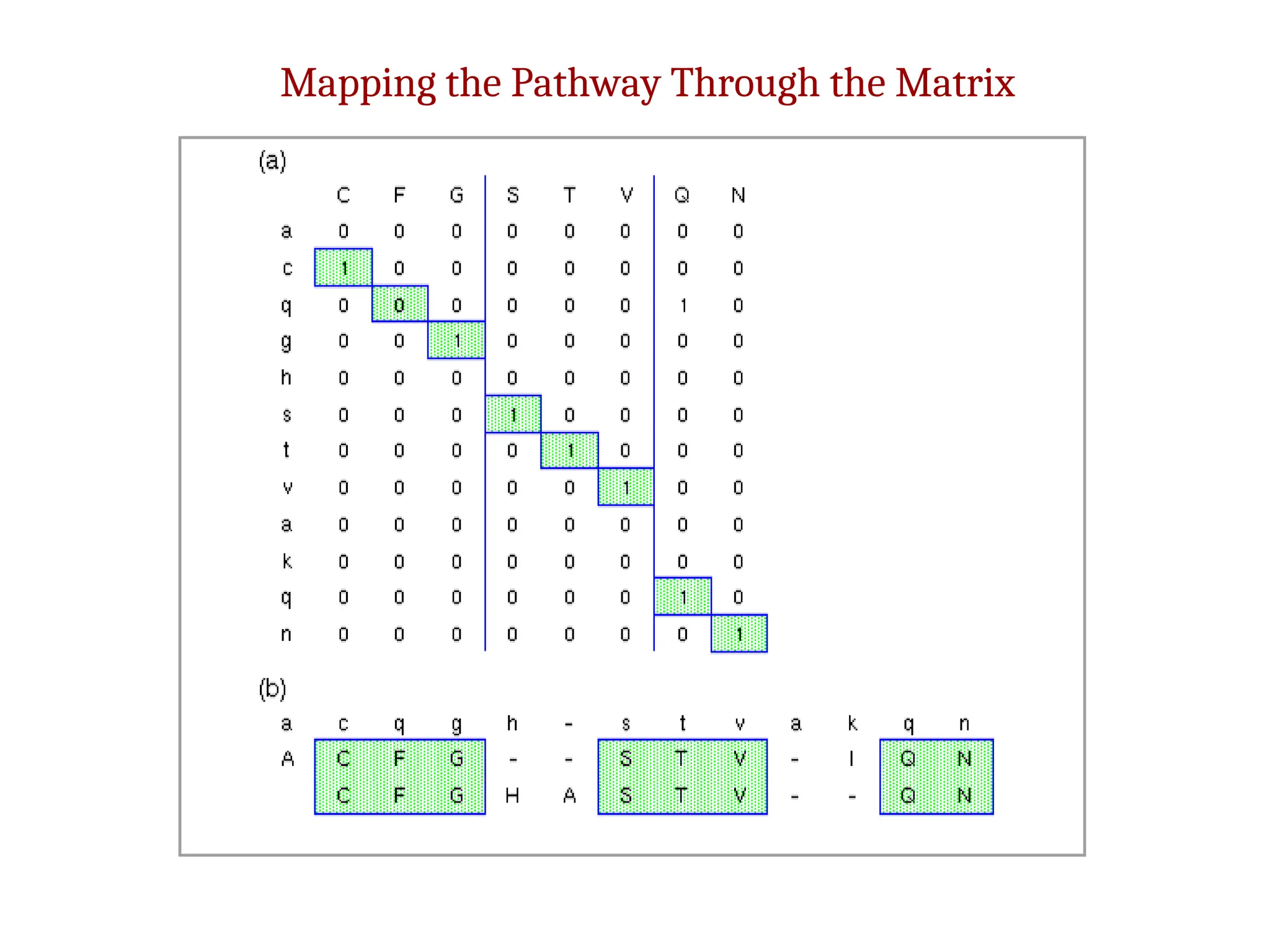 Mapping the Pathway Through the Matrix
 