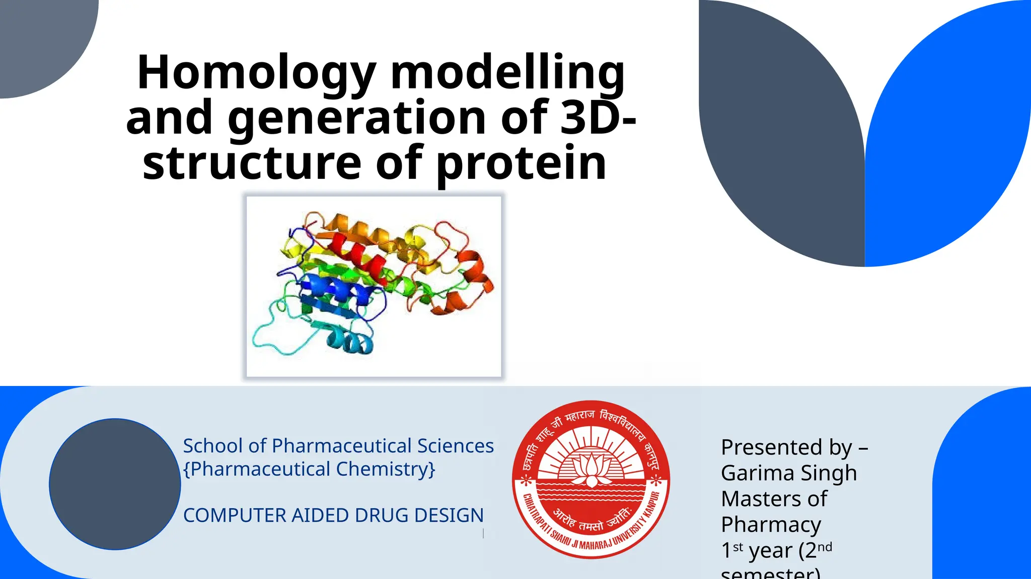 Homology modelling and generation of 3D-structure of protein (G).pptx