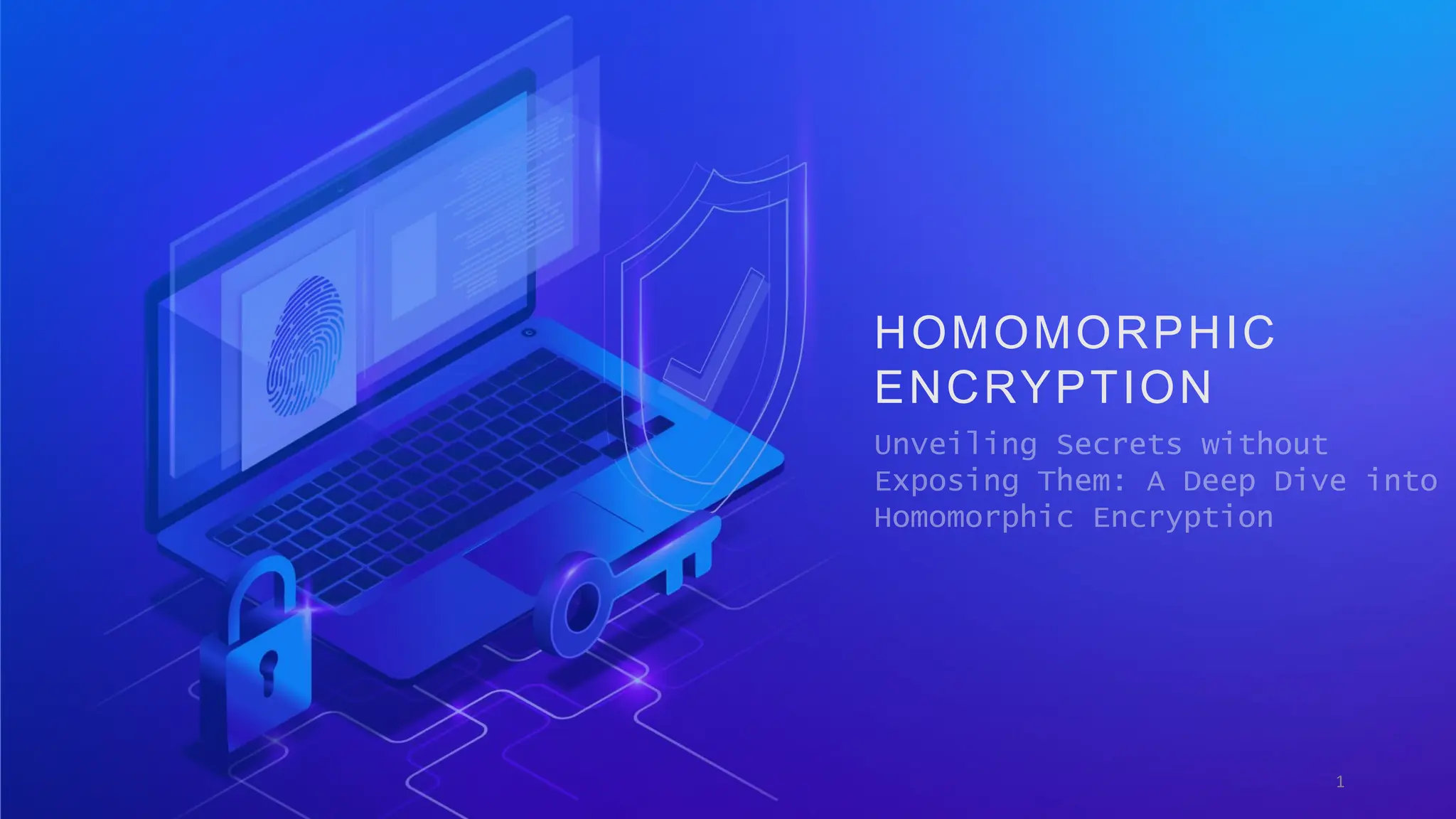 HOMOMORPHIC
ENCRYPTION
1
 