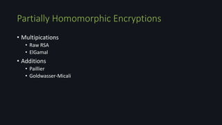 Homomorphic Encryption