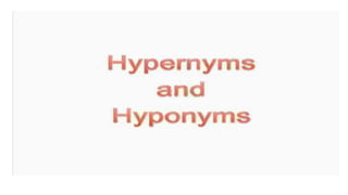 Homonym & hyponym presentasi b.inggris