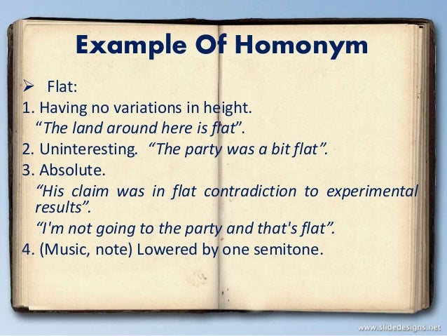 homonym polysemy polysemy