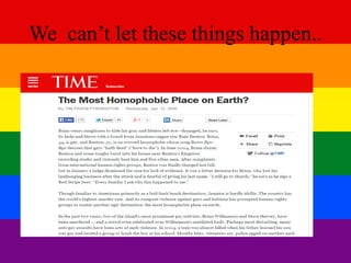 We can’t let these things happen.. 
 