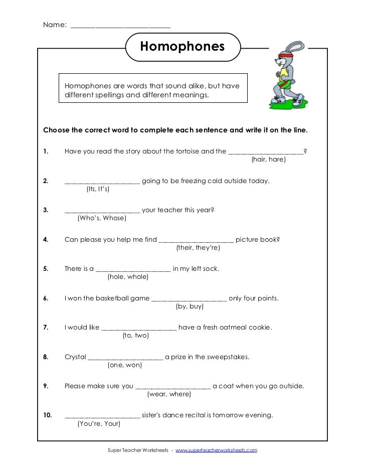 homophones