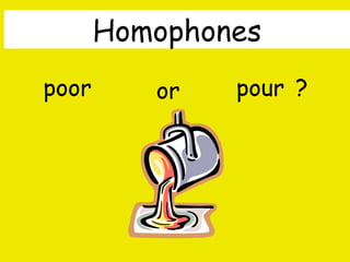 Homophones
poor

or

pour ?

By A. Gore

 
