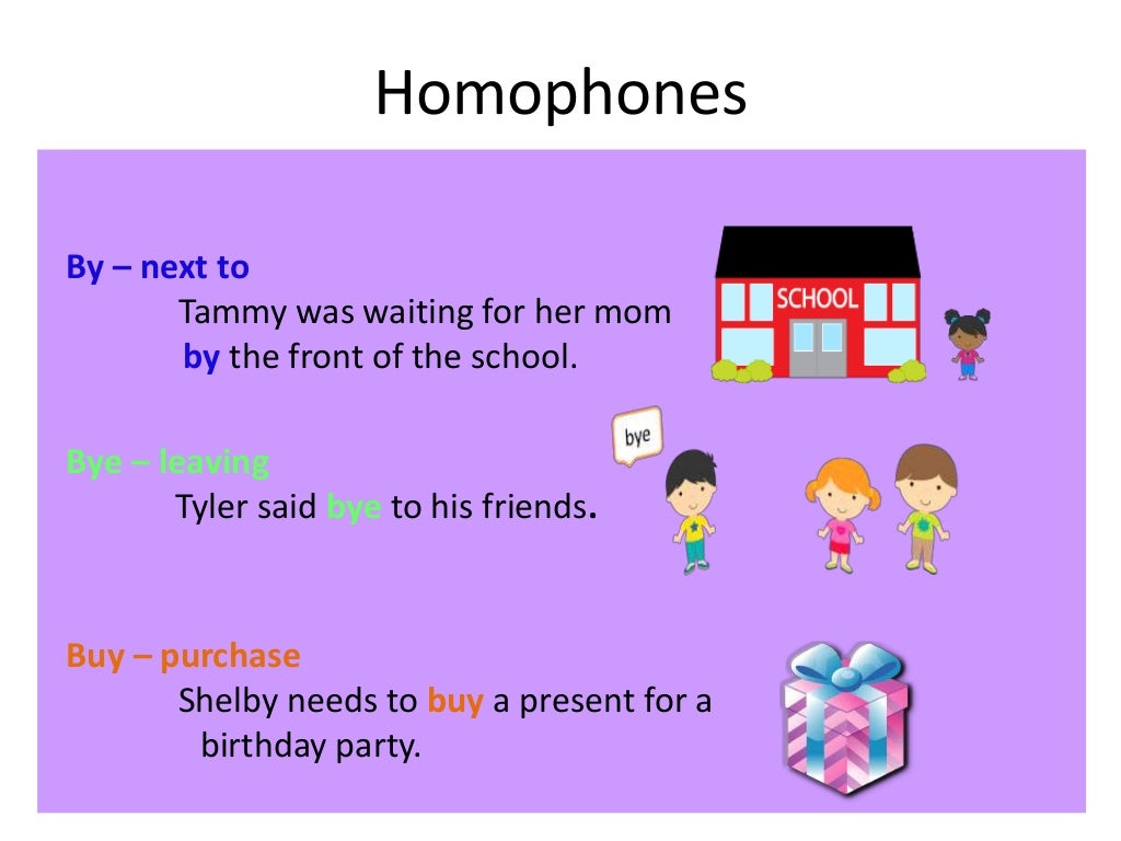 Homophones Words That Sound The Same But Have Different Meanings