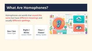Mastering Homophones: A Fun Grade 5 English Lesson on Words That Sound ...