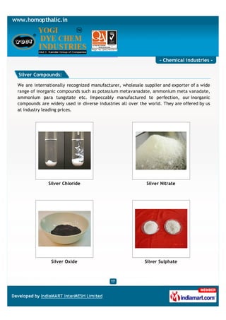 Yogi Dye Chem Industries , Mumbai, Chemical industries | PDF