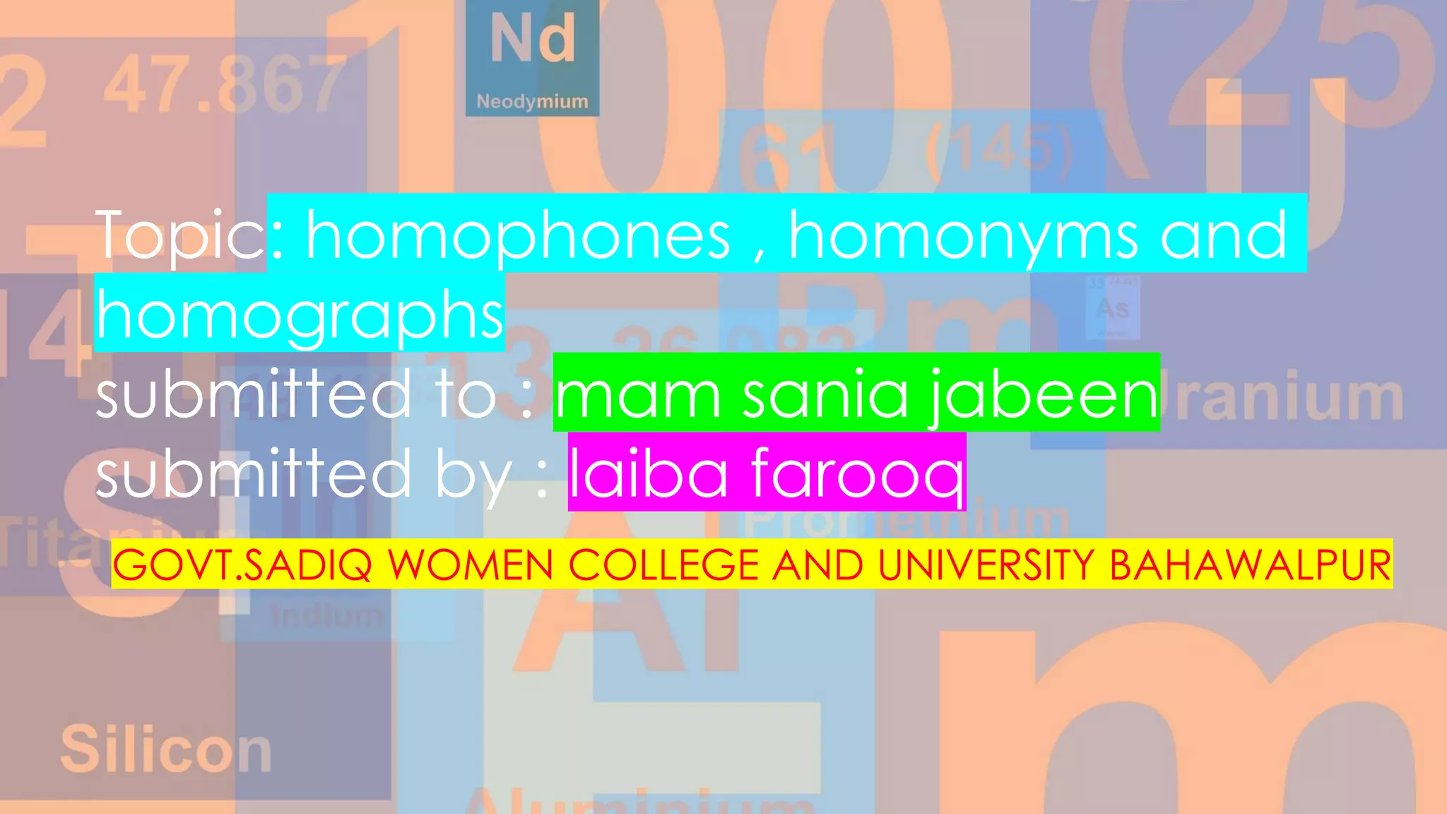 Homophone, homonyms.homographs | PDF