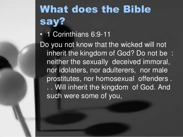 What Does The Bible Say About Being Gay 121