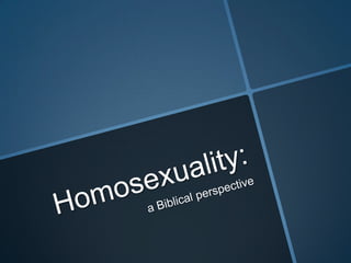 Homosexuality study