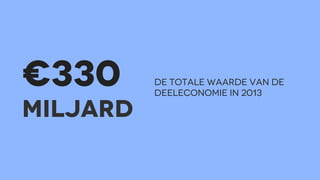 €330
miljard

de totale waarde van de
deeleconomie in 2013

 