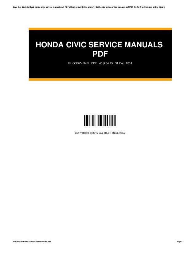 Honda civicservicemanualspdf