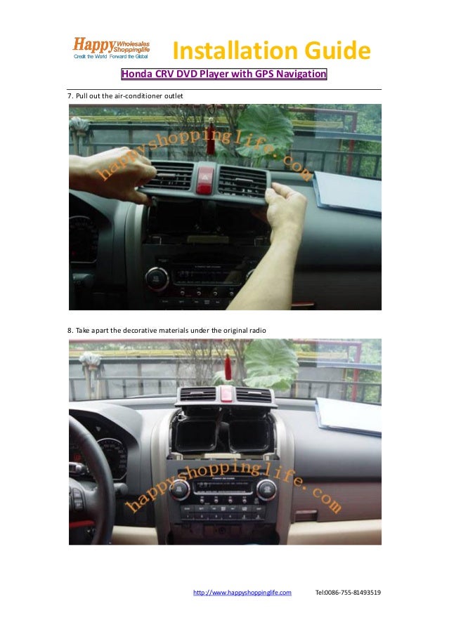 Honda crv dvd player gps navigation installation guide