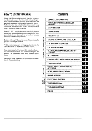 Honda XR250r Service manual 1996-2004 | PDF | Desserts and