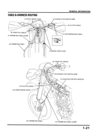 HONDA XR250R オーナーズ/サービスマニュアル official-1981-1982-honda-
