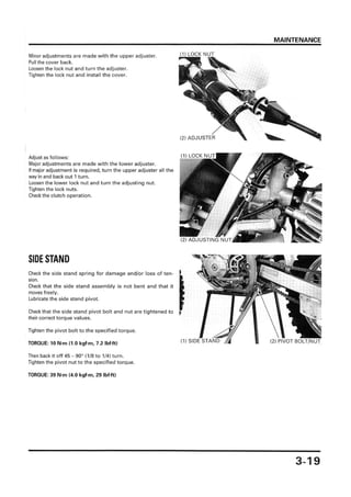 Honda XR250r Service manual 1996-2004 | PDF | Desserts and