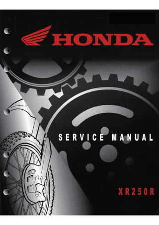 Honda XR250r Service manual 1996-2004