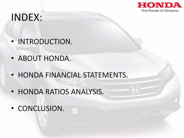 Honda annual report