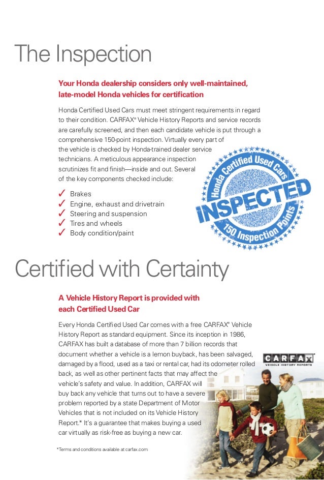Honda Certified Used Cars Information For Manassas, Chantilly