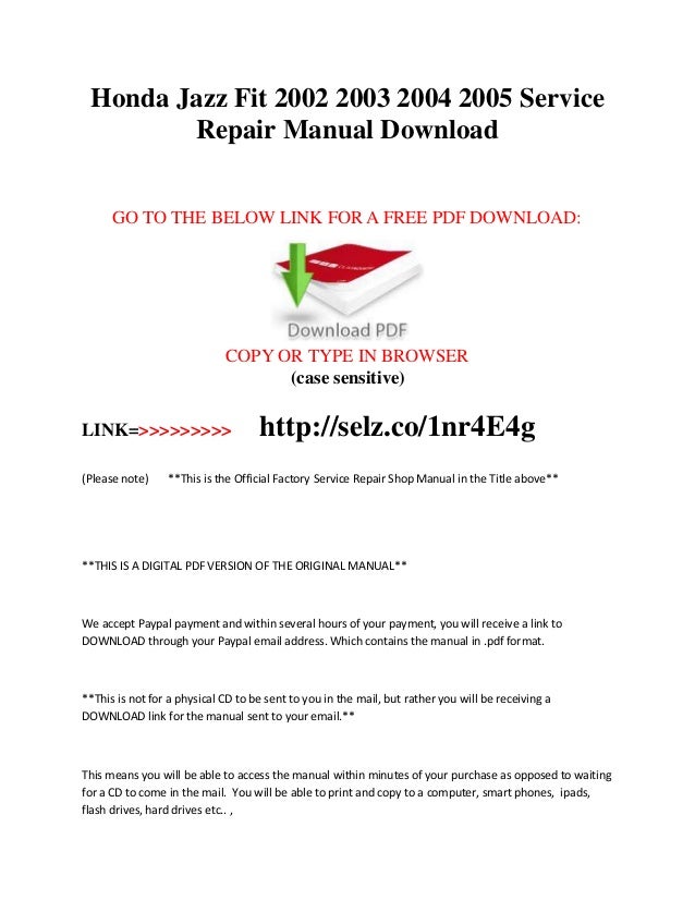 Honda Civic 2002 User Manual Pdf