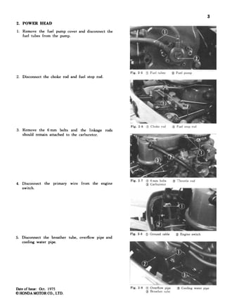 Honda marine outboard b75 k2 service repair manual | PDF