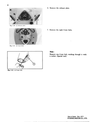 Honda marine outboard b75 k2 service repair manual | PDF