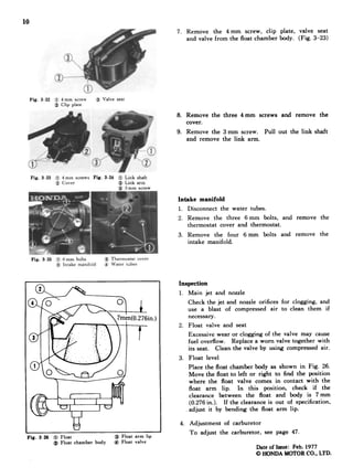 Honda marine outboard b75 k3 service repair manual | PDF