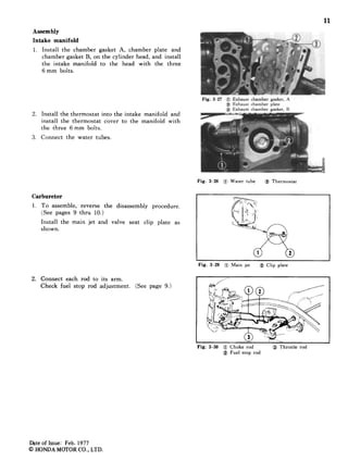 Honda marine outboard b75 k3 service repair manual | PDF