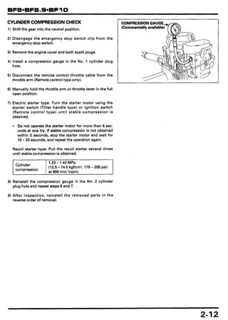 démarreur pour honda BF8 / BF9.9 / BF10