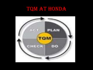 TQM AT HONDA
 